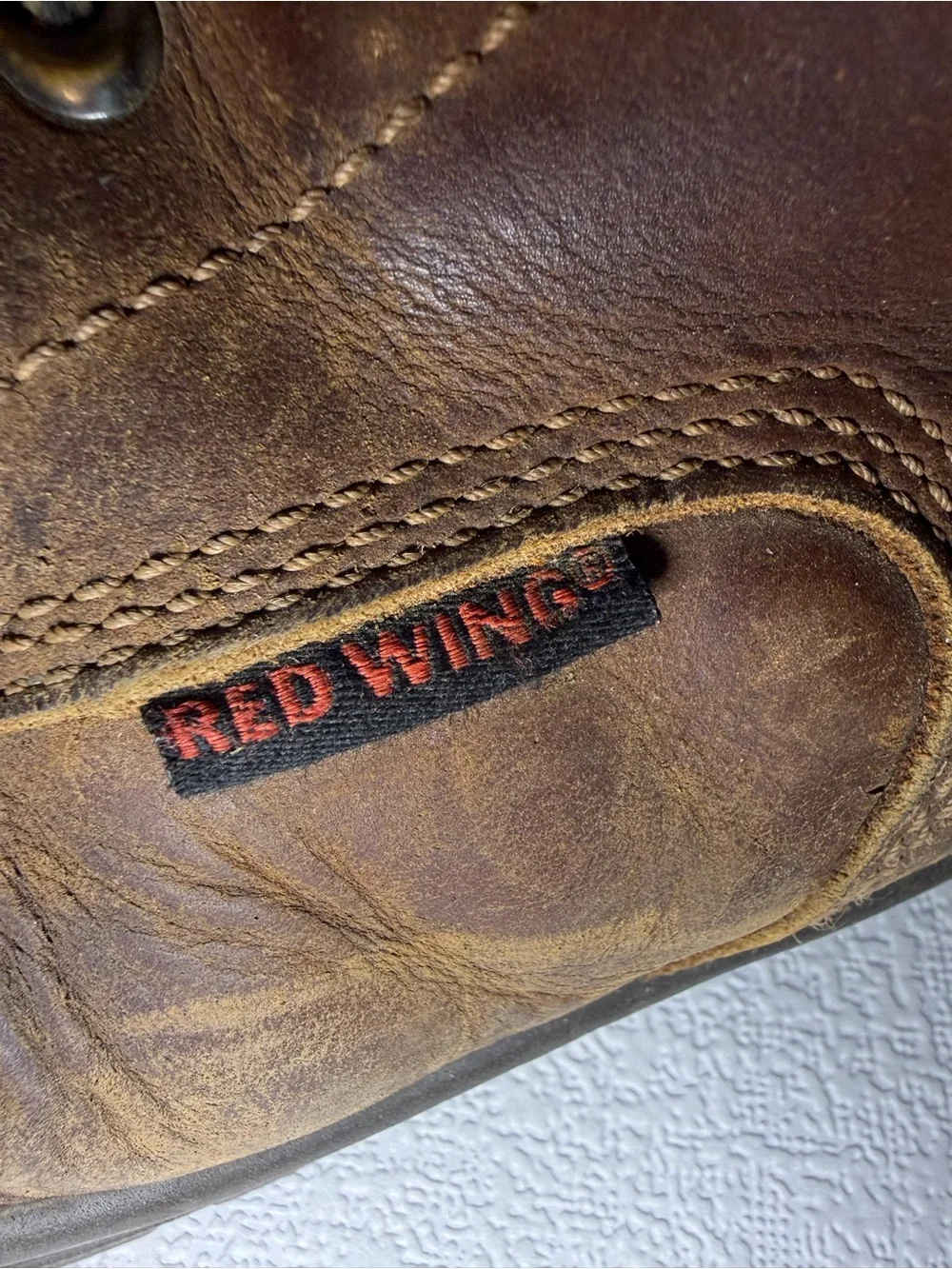 Red Wing Men’s 11 Brown Leather Safety Toe EH Oil Resistant Work Boots